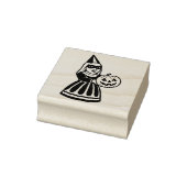 Vintage Halloween Party Woman Rubber Stamp Gummistempel (Stempel)