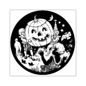Vintage Halloween-Partys Gummistempel (Prägung)