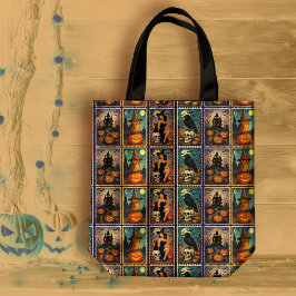 Vintage Halloween-Pinup-Hexe Tasche