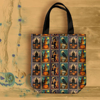 Vintage Halloween-Pinup-Hexe Tasche