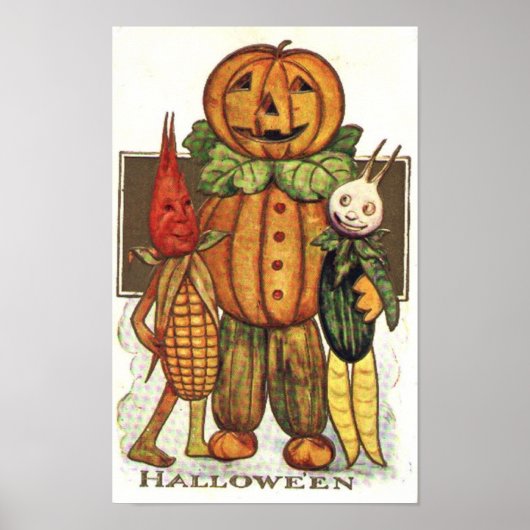 Vintage Halloween Poster (Vorne)