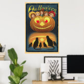 Vintage Halloween Poster (Heimbüro)