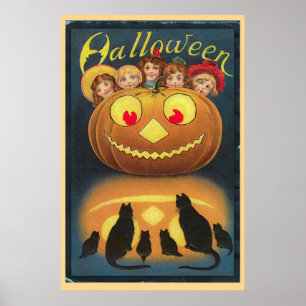 Vintage Halloween Poster