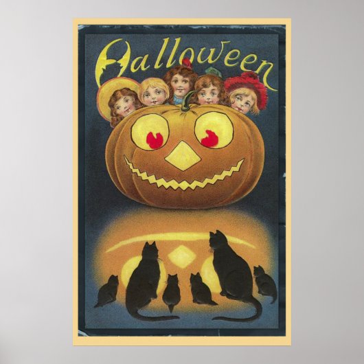 Vintage Halloween Poster (Vorne)