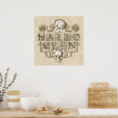 Vintage Halloween Poster (Küche)