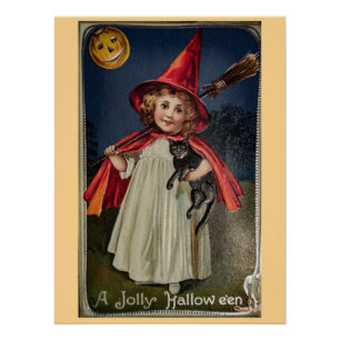 Vintage Halloween Poster