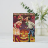Vintage Halloween Postkarte (Stehend Vorderseite)