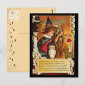 Vintage Halloween Postkarte (Vorne/Hinten)