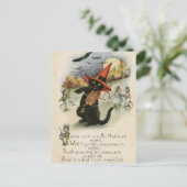 Vintage Halloween Postkarte (Stehend Vorderseite)