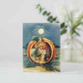 Vintage Halloween Postkarte (Stehend Vorderseite)