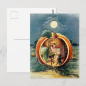 Vintage Halloween Postkarte (Vorne/Hinten)