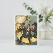 Vintage Halloween Postkarte (Stehend Vorderseite)