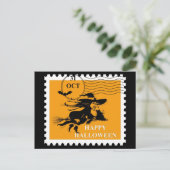 Vintage Halloween Postkarte (Stehend Vorderseite)