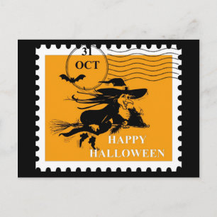 Vintage Halloween Postkarte