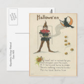 Vintage Halloween Postkarte (Vorne/Hinten)