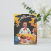 Vintage Halloween Postkarte (Stehend Vorderseite)