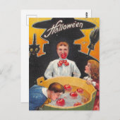 Vintage Halloween Postkarte (Vorne/Hinten)