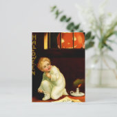 Vintage Halloween Postkarte (Stehend Vorderseite)