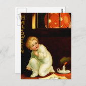 Vintage Halloween Postkarte (Vorne/Hinten)