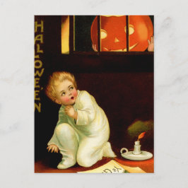Vintage Halloween Postkarte