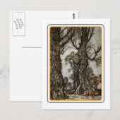 Vintage Halloween Postkarte (Vorne/Hinten)