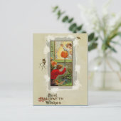 Vintage Halloween Postkarte (Stehend Vorderseite)