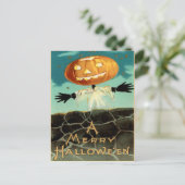 Vintage Halloween Postkarte (Stehend Vorderseite)
