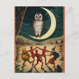 Vintage Halloween Postkarte