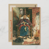 Vintage Halloween Postkarte (Vorne/Hinten)