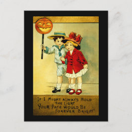 Vintage Halloween Postkarte
