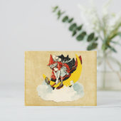 Vintage Halloween Postkarte (Stehend Vorderseite)