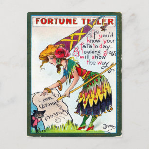 Vintage Halloween Postkarte