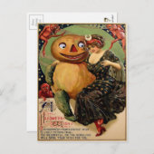 Vintage Halloween Postkarte (Vorne/Hinten)
