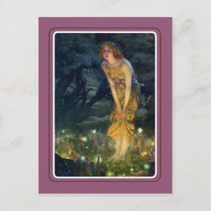 Vintage Halloween Postkarte