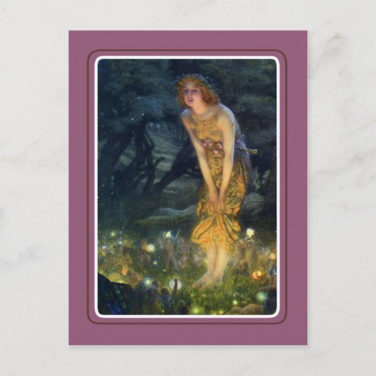 Vintage Halloween Postkarte (Vorderseite)