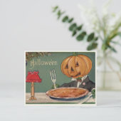Vintage Halloween Postkarte (Stehend Vorderseite)