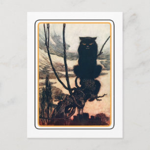 Vintage Halloween Postkarte