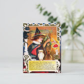 Vintage Halloween Postkarte (Stehend Vorderseite)