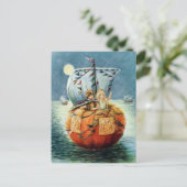 Vintage Halloween Postkarte (Stehend Vorderseite)