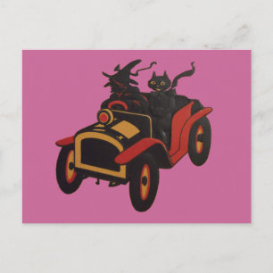 Vintage Halloween Postkarte