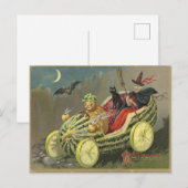 Vintage Halloween Postkarte (Vorne/Hinten)