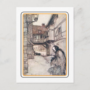 Vintage Halloween Postkarte