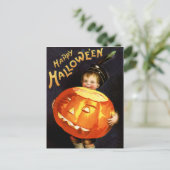 Vintage Halloween Postkarte (Stehend Vorderseite)