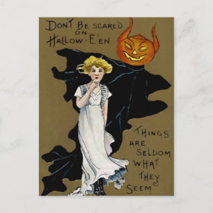 Vintage Halloween Postkarte