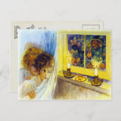 Vintage Halloween Postkarte (Vorne/Hinten)