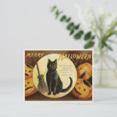 Vintage Halloween Postkarte (Stehend Vorderseite)
