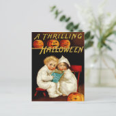 Vintage Halloween Postkarte (Stehend Vorderseite)