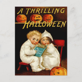 Vintage Halloween Postkarte