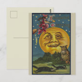Vintage Halloween Postkarte (Vorne/Hinten)