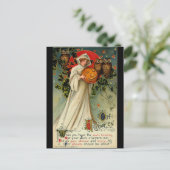 Vintage Halloween Postkarte (Stehend Vorderseite)